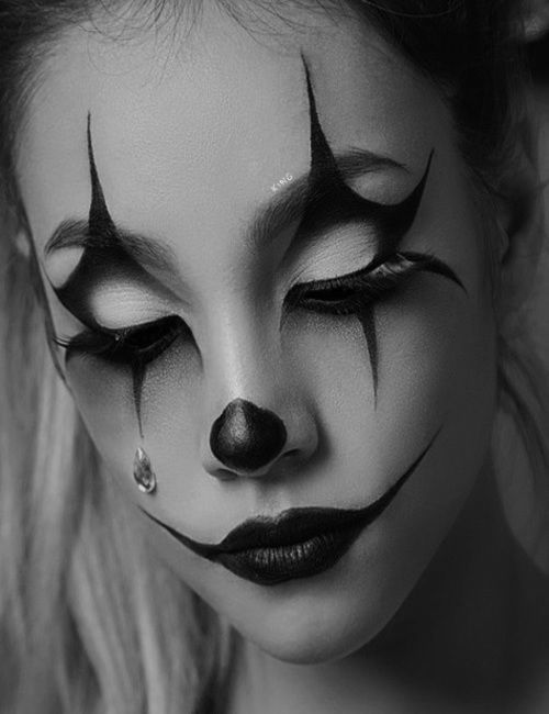 Black Halloween Makeup