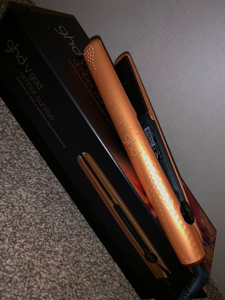 GHD Amber Sunrise 1 Gold Styler Flat Iron Review