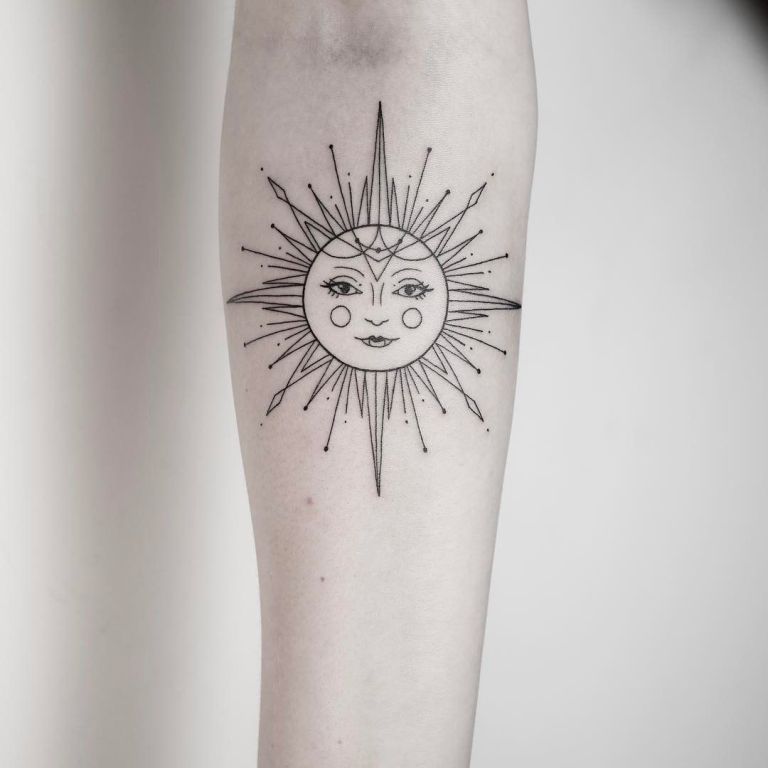 10 Unique and Beautiful Sun Tattoo Designs EAL Care