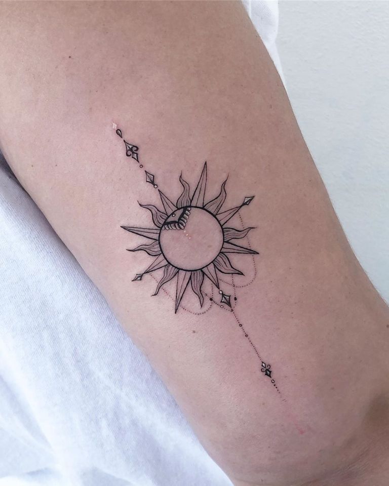 10 Unique and Beautiful Sun Tattoo Designs - EAL Care