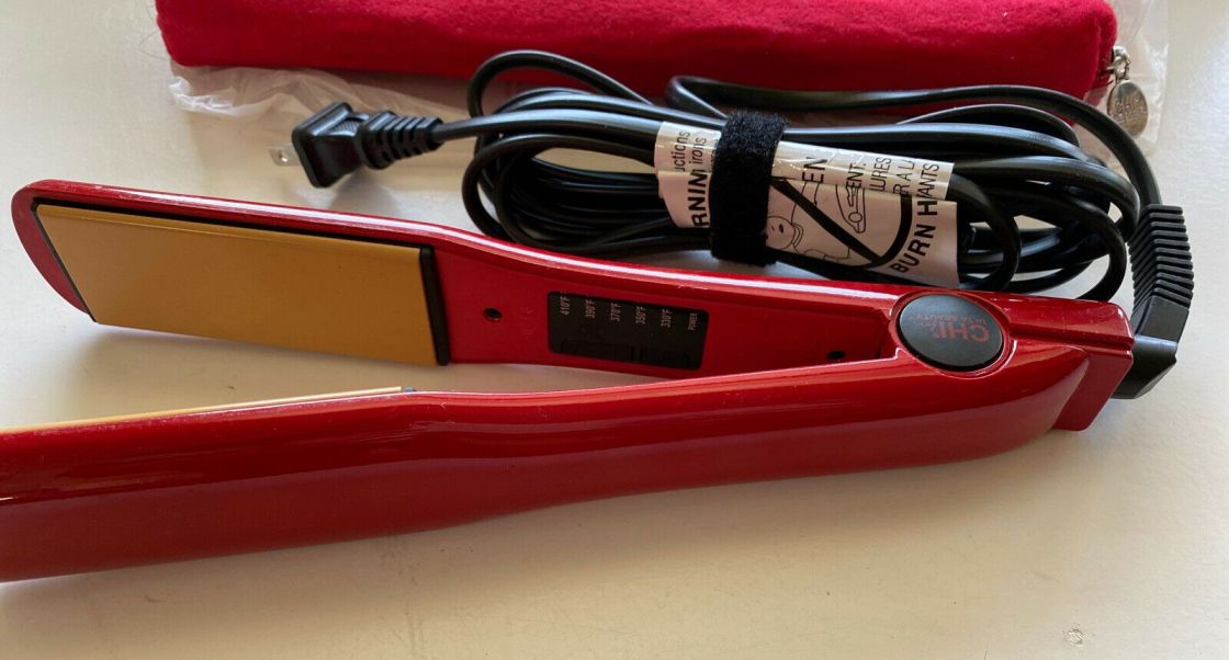 CHI Red Titanium Temperature Control Hairstyling Iron Review