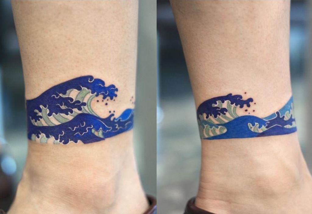 Wave Tattoo Design Ideas
