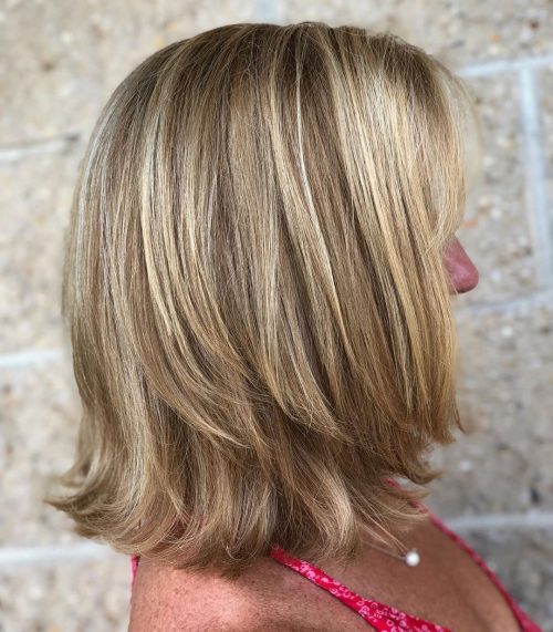 Shoulder Length Hairstyles for Women Over 50