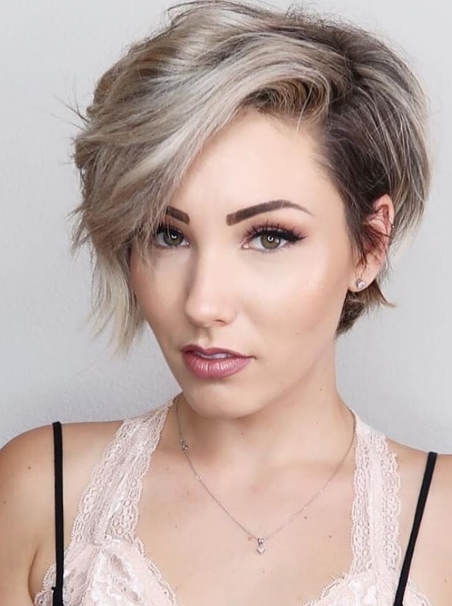 Edgy Pixie Cut Hairstyles for Round Faces