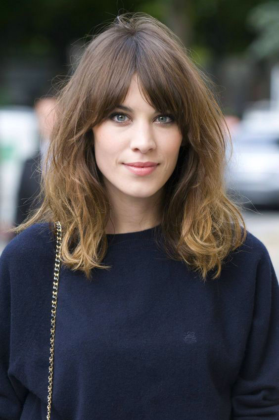 Hairstyles with Bangs for Long Faces