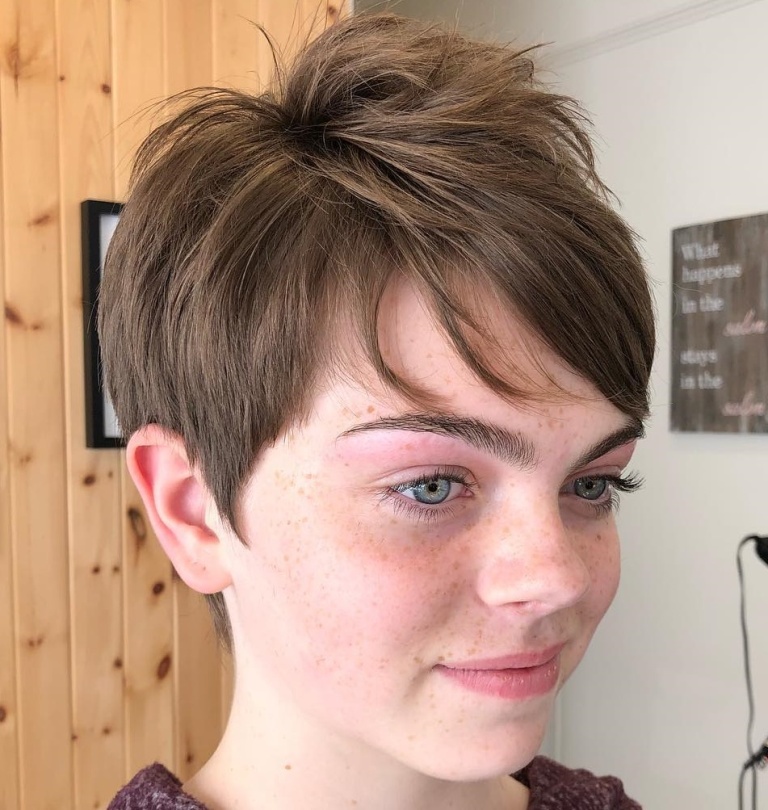 Pixie Cut Hairstyles for Square Faces