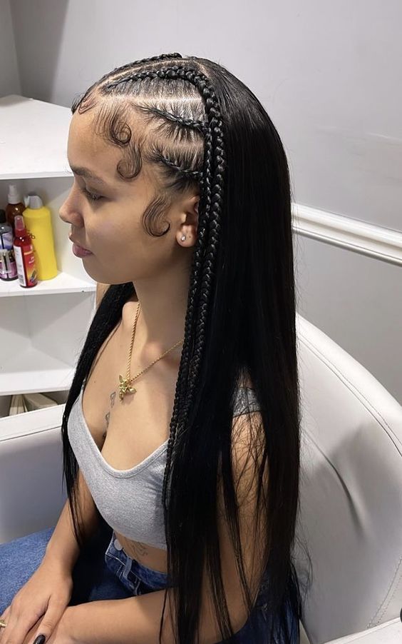 Braid Hairstyles with Weave