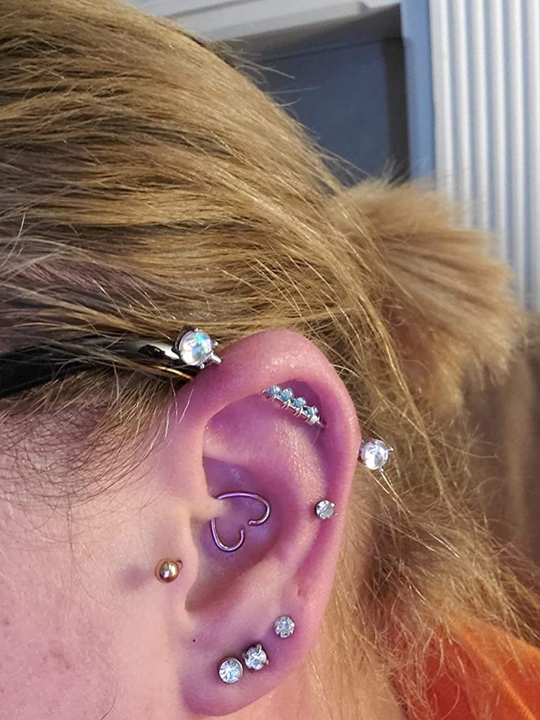 How is an industrial piercing done